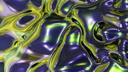 Poster - grey yellow abstract background liquid