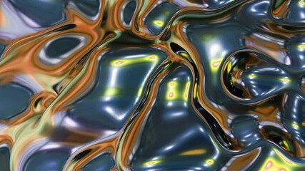 Poster - grey and orange abstract background liquid