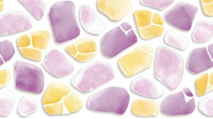 Poster - Colorful Watercolor Stone Pattern Design