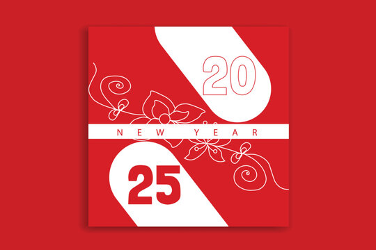 new year social media banner design