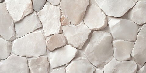 Poster - Warm White Rough Stone Texture Background