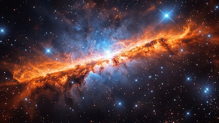 the cosmos filled with countless stars