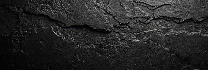 Poster - Dark Rough Stone Texture for Background Use