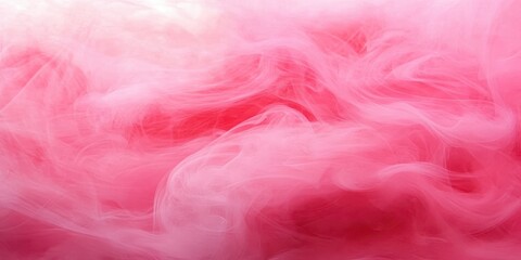 Poster - ethereal pink smoke floating in blur