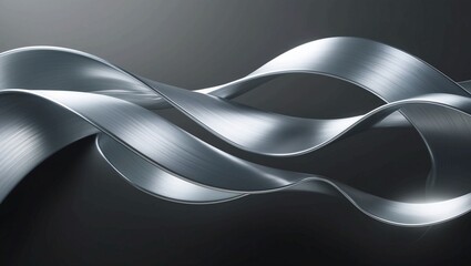 Poster - silver waves with subtles