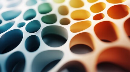 Fototapete - Intricate patterns of colorful organic shapes a study in abstract design and structure