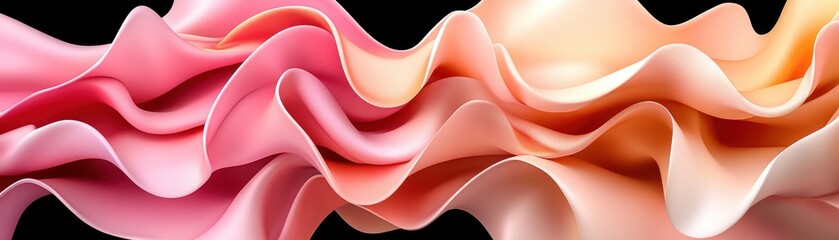 Leinwandbilder - Captivating waves of color and texture a beautiful harmony of fluid shapes in soft pastels