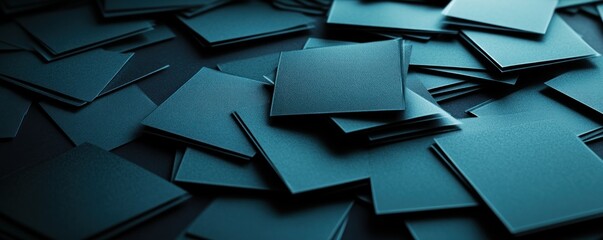 Aufkleber - Abstract composition of dark textured squares creating a modern aesthetic background for design projects