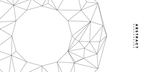 Poster - Futuristic geometric white background. Vector design