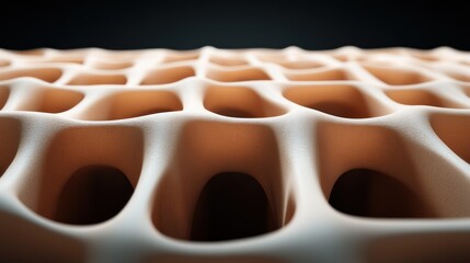 Leinwandbilder - Exploring the intricate design of a porous surface the intersection of art and technology in material innovation