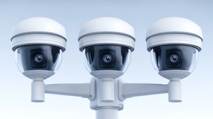 Leinwandbilder - Advanced surveillance systems exploring the role of security cameras in modern safety solutions