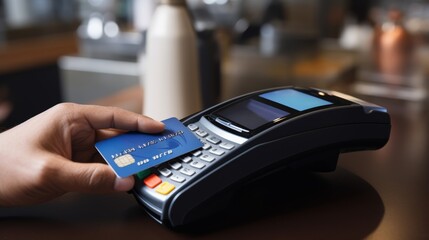 Aufkleber - Cash transactions in a digital economy represented by contactless payment methods and digital wallets