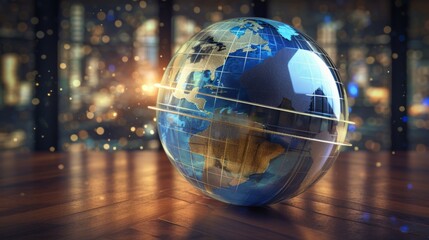 Aufkleber - Currency market forecast with predictive analytics and future trend projections