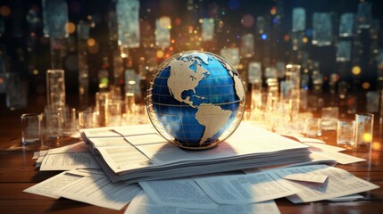 Aufkleber - Currency policy analysis with government documents and global market impact