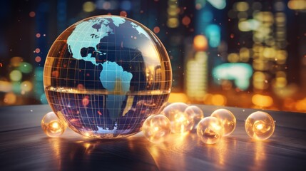 Poster - Global market trends in economics with an emphasis on growth and technological advancement