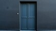 © Natchooda - Front view of anthracite double-leaf plastic door, sleek modern look with deep grey tone