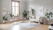 © LollaFlare - a Scandinavian-style minimalist living room.