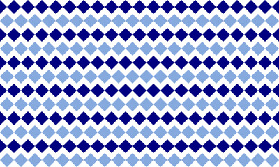 Wall Mural - two tone, seamless geometric pattern with two tone blue diamond horizontal strip pattern repeat and seamless style replete image design for fabric printing or vintage theme wallpaper 80's year style