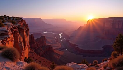 Poster -  Sunset over the Grand Canyon Arizona