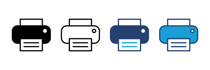 Aufkleber - Print icon vector. printer icon vector.