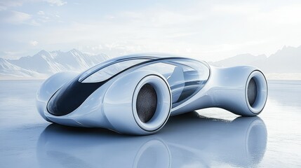 Poster - Futuristic Concept Car Design with Carbon Elements