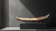 © Andrew - Ancient Wooden Boat Sculpture on Dark Stand