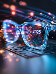 Poster - envisioning the future a holographic workspace revolutionizing business data interaction in 2025