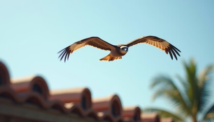  Soaring high above the tropical landscape