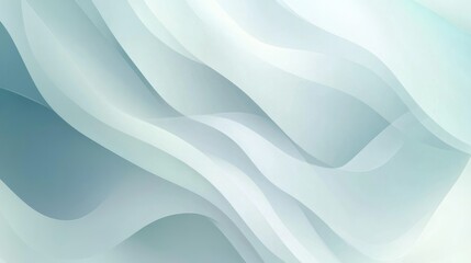 Poster - Smooth wavy line pattern with gradient shades, creating a soft and seamless abstract background.