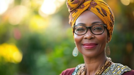 Middle-aged South African woman with casual attire and a friendly look.