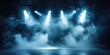 © future7 - Empty Dark Stage with Spotlights and Fog Effects