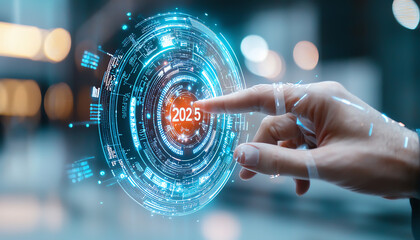 Poster - Innovative future exploring transparent technology interfaces in 2025 and beyond