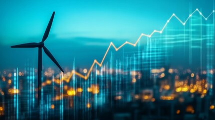 Wall Mural - conceptual illustration of increasing energy prices.