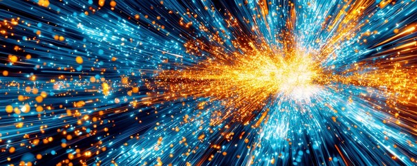 Poster - Dynamic Abstract Background with Light Particles