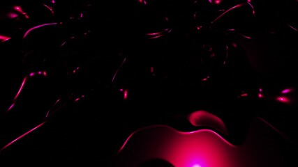 Poster - red liquid abstract organic form, abstract background