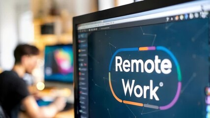 Poster - A computer screen displays 