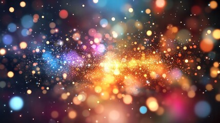 Poster - An exquisite abstract background filled with delicate sparkling lights and subtle glitter effects