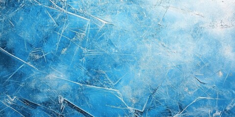 Wall Mural - Abstract Blue Ice Texture Background for Design Projects