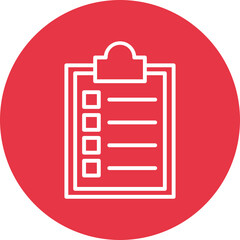 Customs Clearance line circle icon