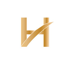 Fototapete - Letter H Logo