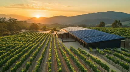 Solar-powered winery.