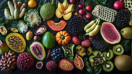 Poster - analyze the sensory experience of tasting exotic fruits and vegetables