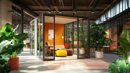 Poster - the rise of remote work technology is reshaping traditional office environments, enabling teams to c