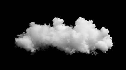 Wall Mural - ink white smoke on black background