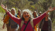 © Natalia Klenova - Happy Group of Senior Hikers Enjoying the Outdoors