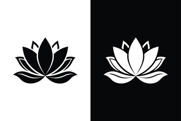 Wall Mural - lotus flower logo. vector illustrations isolated on white background.