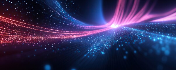 Poster - digital background, can be used in the description of network abilities, technological processes, di