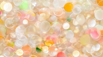 Poster - abstract attractive background consisting of pieces of multicolored mosaic glass and rays of light. Pleasant and minimalistic shades