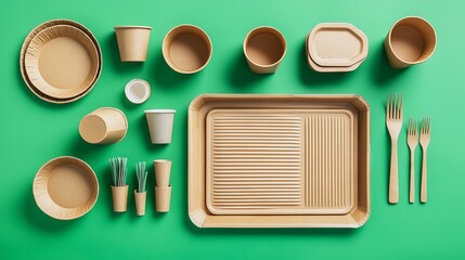 Eco friendly disposable tableware creating sustainable dining experience