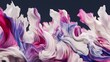 © Unreally Studio - Playful, dynamic texture in vivid colors and organic shapes on a clean black background, ideal for creative concept displays with copy space